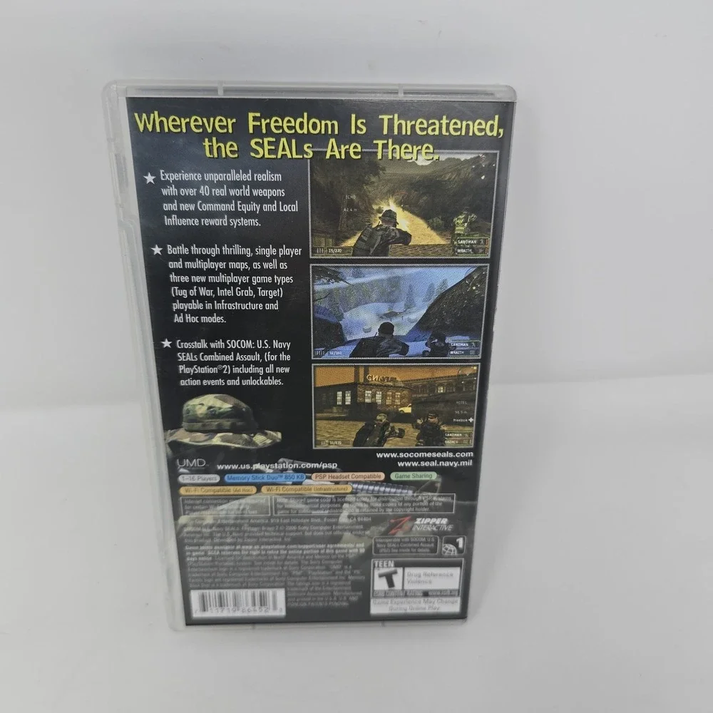SOCOM: U.S. Navy Seals Fireteam Bravo 2 (Sony PSP) 2006; CIB Complete